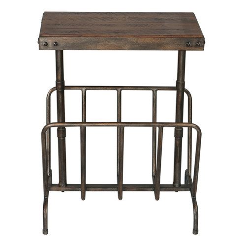 Sonora Side Table in Burnished Brushed Iron (52|25326)