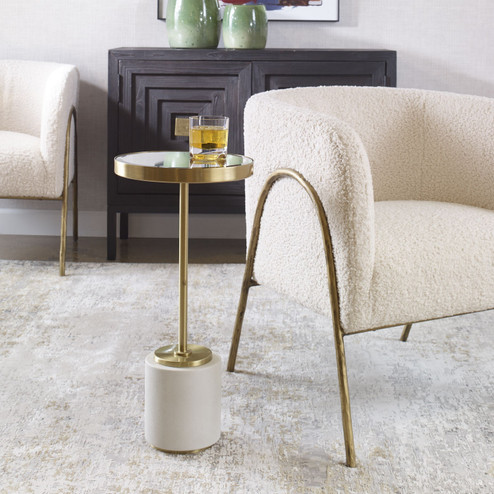 Laurier Drink Table in Brushed Brass (52|25208)