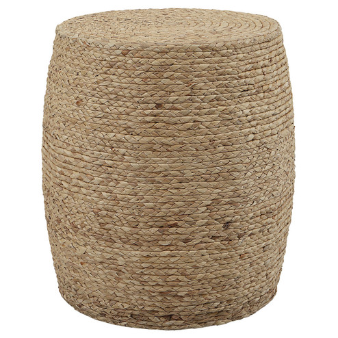 Resort Accent Stool in Natural Braided Straw (52|25187)