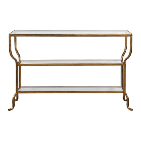 Deline Console Table in Antiqued Gold (52|24668)