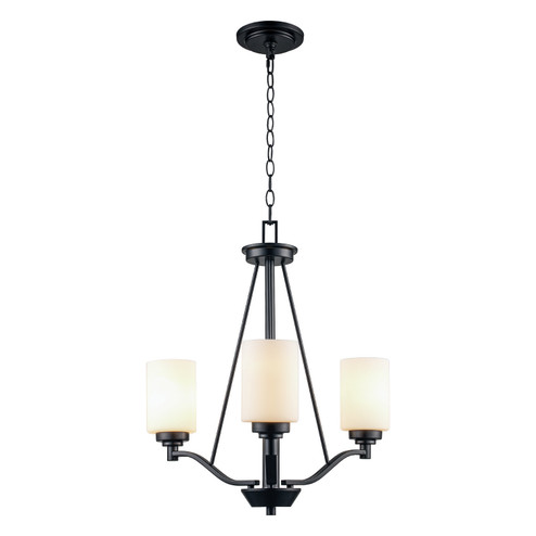 Mini Chandeliers - Glass Shade (110|70525-3 BK)