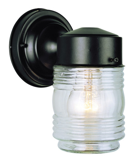 Quinn One Light Wall Lantern in Black (110|4900 BK)