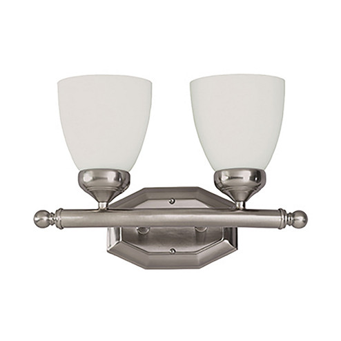 Ashlea Two Light Vanity Bar in Brushed Nickel (110|2512 BN)