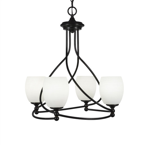 Capri Four Light Chandelier in Dark Granite (200|904-DG-615)