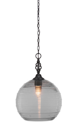 Eleganté One Light Pendant in Matte Black (200|82-MB-5130)