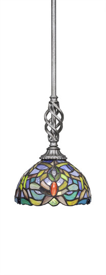 Eleganté One Light Mini Pendant in Aged Silver (200|80-AS-9905)