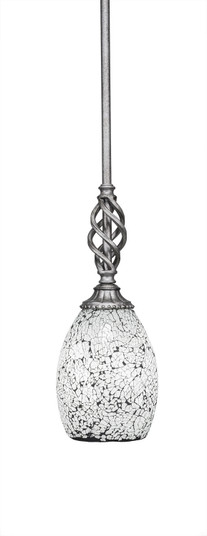 Eleganté One Light Mini Pendant in Aged Silver (200|80-AS-4165)