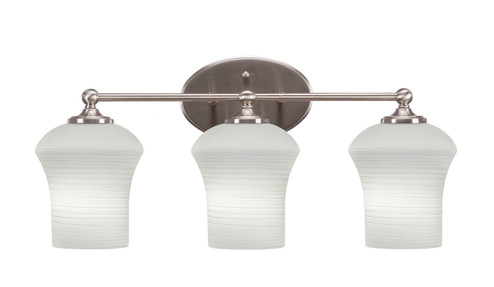 Capri Three Light Bathroom Lighting in Brushed Nickel (200|5913-BN-681)