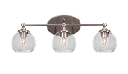 Capri Three Light Bathroom Lighting in Brushed Nickel (200|5913-BN-4100)