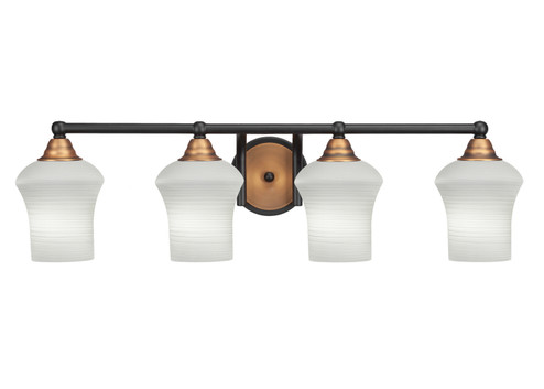 Paramount Four Light Bath Bar in Matte Black & Brass (200|3424-MBBR-681)