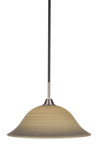 Paramount One Light Pendant in Matte Black & Brushed Nickel (200|3401-MBBN-602)