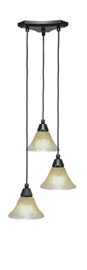 Europa Three Light Mini Pendant in Matte Black (200|28-MB-750)