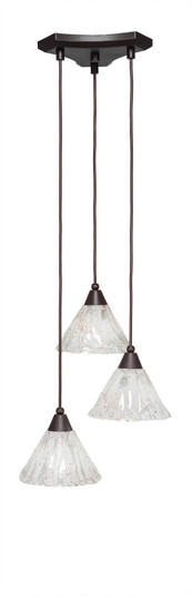 Europa Three Light Mini Pendant in Dark Granite (200|28-DG-7195)