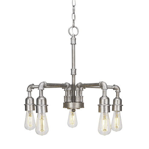 Vintage LED Chandelier in Aged Silver (200|285-AS-LED18C)