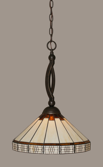 Bow One Light Pendant in Dark Granite (200|271-DG-964)