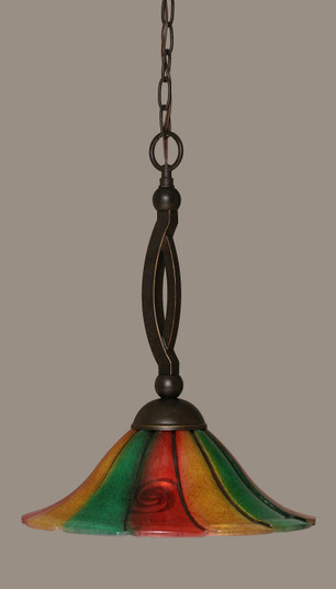 Bow One Light Pendant in Dark Granite (200|271-DG-764)