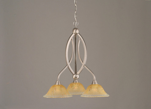 Bow Three Light Chandelier in Brushed Nickel (200|263-BN-730)