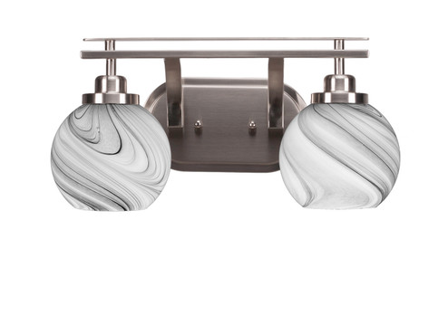 Odyssey Two Light Bathroom in Brushed Nickel (200|2612-BN-4109)