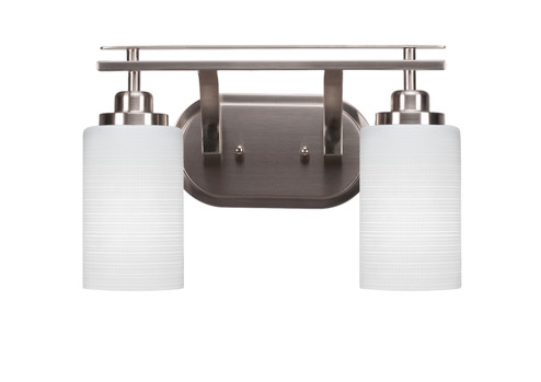 Odyssey Two Light Bathroom in Brushed Nickel (200|2612-BN-4061)