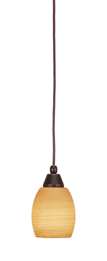 Cord One Light Mini Pendant in Dark Granite (200|22-DG-625)