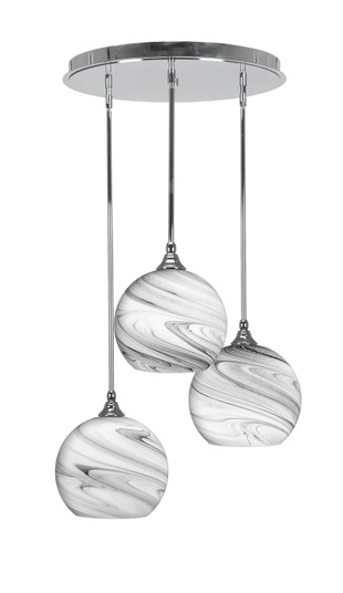 Empire Three Light Pendalier in Chrome (200|2183-CH-4359)