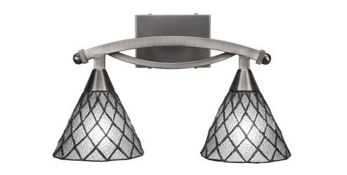 Bow Two Light Bathroom Lighting in Brushed Nickel (200|172-BN-9185)