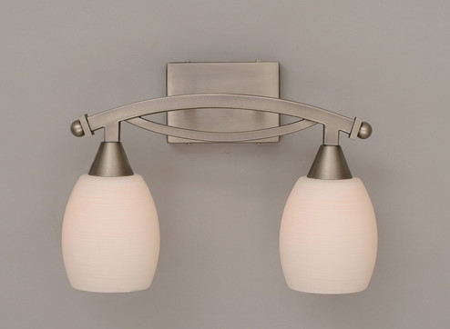 Bow Two Light Bath Bar in Brushed Nickel (200|172-BN-615)