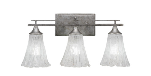 Uptowne Three Light Bath Bar in Aged Silver (200|133-AS-729)