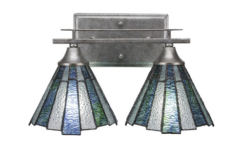 Uptowne Two Light Bath Bar in Aged Silver (200|132-AS-9325)