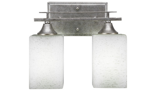 Uptowne Two Light Bath Bar in Aged Silver (200|132-AS-531)