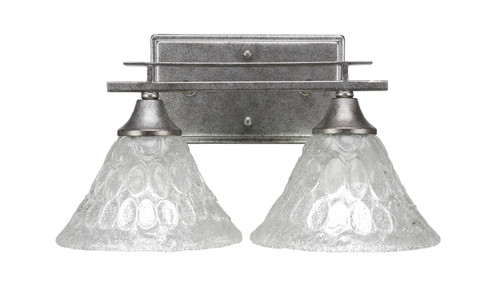 Uptowne Two Light Bath Bar in Aged Silver (200|132-AS-451)