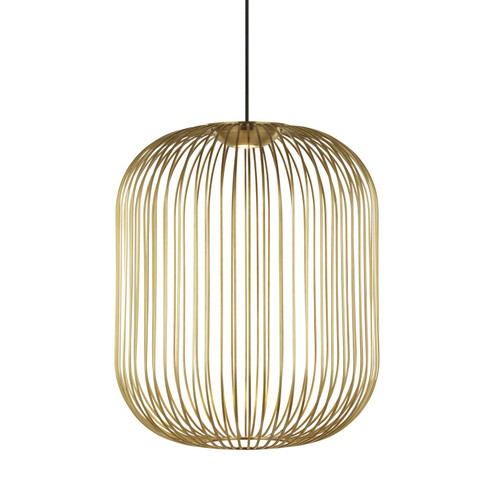 Kai LED Pendant in Plated Brass (182|700TDKAI2BR-LED930)