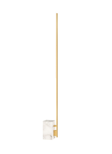 Klee LED Table Lamp in Natural Brass/White Marble (182|700PRTKLE70NB-LED927)