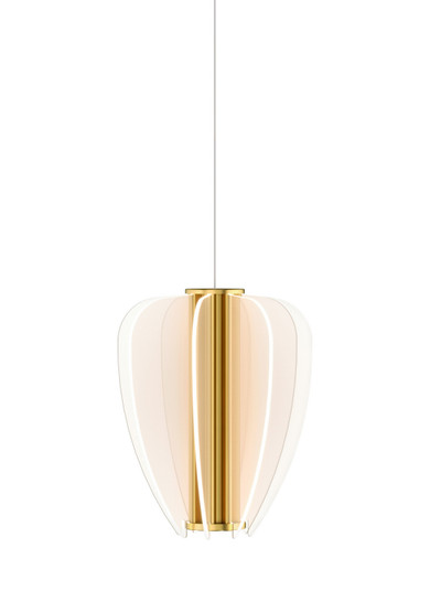 Nyra LED Pendant in Plated Brass (182|700MONYRBR-LED930)
