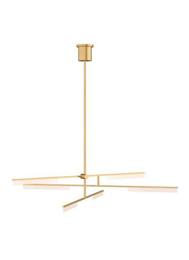 Klee LED Chandelier in Natural Brass (182|700KLE6NB-LED930)