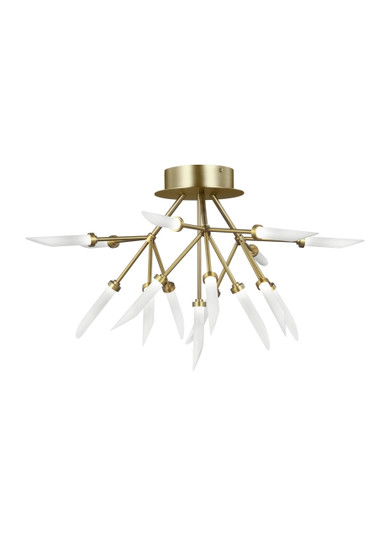 Spur LED Flush Mount in Aged Brass (182|700FMSPRR-LED927)