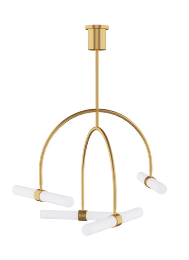 Calumn LED Chandelier in Natural Brass (182|700CLM4NB-LED930)