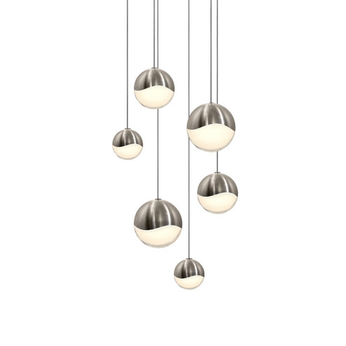 Grapes LED Pendant in Satin Nickel (69|2915.13-AST)