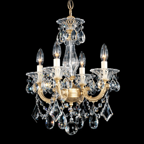 La Scala Four Light Chandelier in French Gold (53|5344-26)