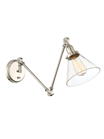Drake One Light Wall Sconce in Polished Nickel (51|9-9131CP-1-109)