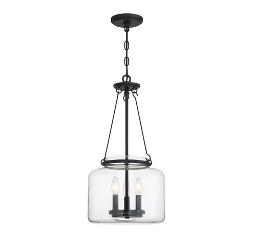 Akron Three Light Pendant in Matte Black (51|7-9006-3-89)