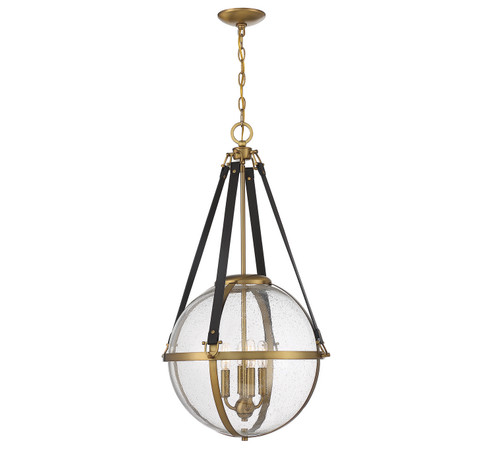 Bozeman Four Light Pendant in Warm Brass (51|7-1836-4-322)