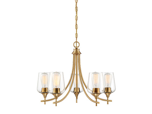 Octave Five Light Chandelier in Warm Brass (51|1-4032-5-322)