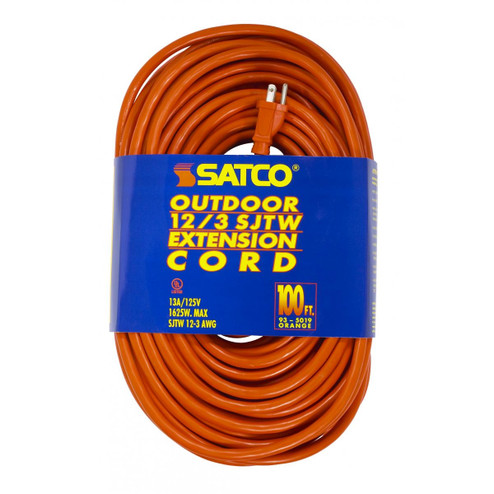 100'Heavy Duty Outdoor Extension Cord in Orange (230|93-5019)