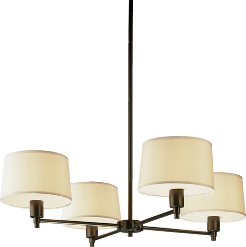 Real Simple Four Light Chandelier in Deep Bronze (165|Z1817)