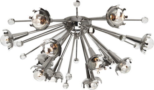 Jonathan Adler Sputnik 12 Light Wall Sconce in Polished Nickel w/Crystal (165|S711)