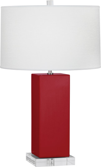 Harvey One Light Table Lamp in Ruby Red Glazed Ceramic (165|RR995)