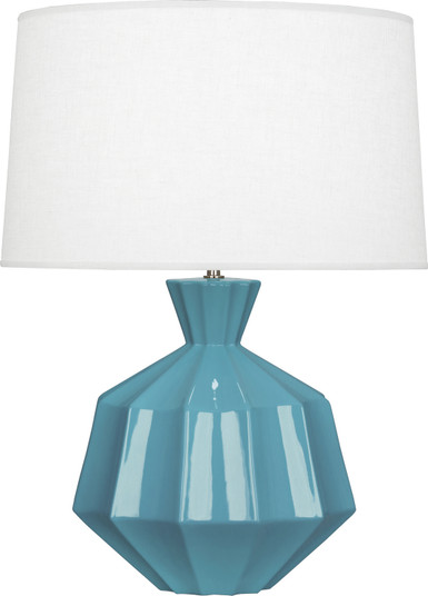 Orion One Light Table Lamp in Steel Blue Glazed Ceramic (165|OB999)