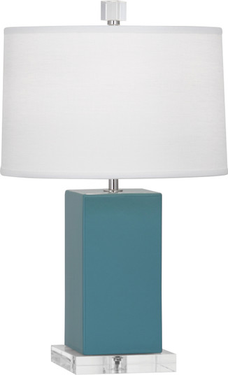 Harvey One Light Accent Lamp in Steel Blue Glazed Ceramic (165|OB990)