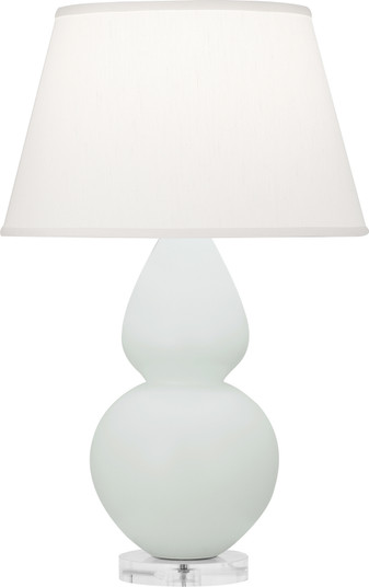 Double Gourd One Light Table Lamp in Matte Celadon Glazed Ceramic w/Lucite Base (165|MCL62)